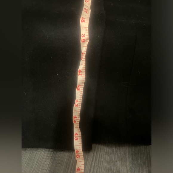 Black Badgley Mischka Full-Length Wool Coat - Picture 6 of 7